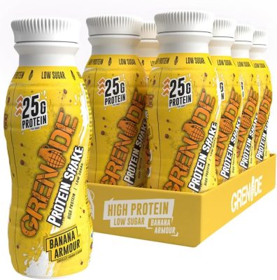 Grenade High Protein Shake – Banana Armour, 8 x 330 ml