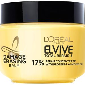 L’Oreal Paris Elvive Total Repair 5 Damage-Erasing Balm with Almond and Protein, 8.5 Ounce