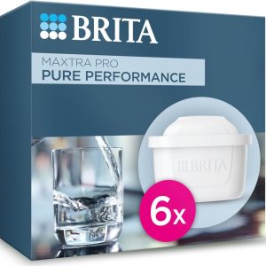 BRITA Maxtra Pro All-in-1 Pack 6 – Original BRITA Replacement Part Reduces Impurities, Chlorine, Pesticides and Limescale for Better Taste