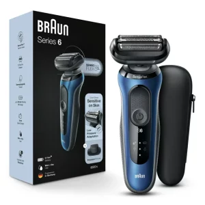 Braun Series 6 6020s Rechargeable Wet Dry Men’s Electric Shaver, Blue
