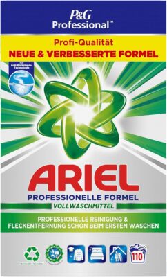 Ariel Professional Washing Powder, Detergent, Full Detergent, 110 Washes, 6.6 kg, Excellent Stain Removal and Cleaning from the First Wash