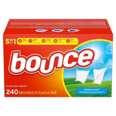 2 x160 Sheets Bounce Fabric Softener Dryer Sheets Outdoor Fresh 320 SHEETS
