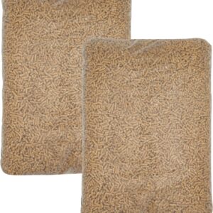 30 kg Pellets Sackware Wood Pellets Heating Pellets A1 Energy Heating Fuel Wood Fireplace Replacement (Brown)