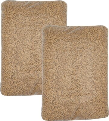 30 kg Pellets Sackware Wood Pellets Heating Pellets A1 Energy Heating Fuel Wood Fireplace Replacement (Brown)