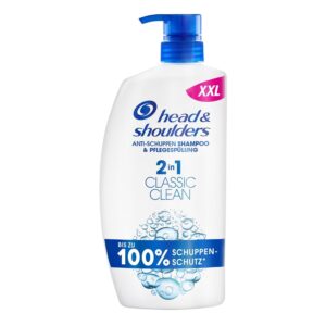 Head & Shoulders Classic Clean 2-in-1 Anti-Dandruff Shampoo, 800 ml Pump Dispenser, Up to 100% Dandruff Protection Plus Moisturiser, Clinically Tested